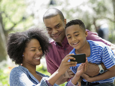 Family in Park