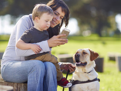 Woman with Dogs